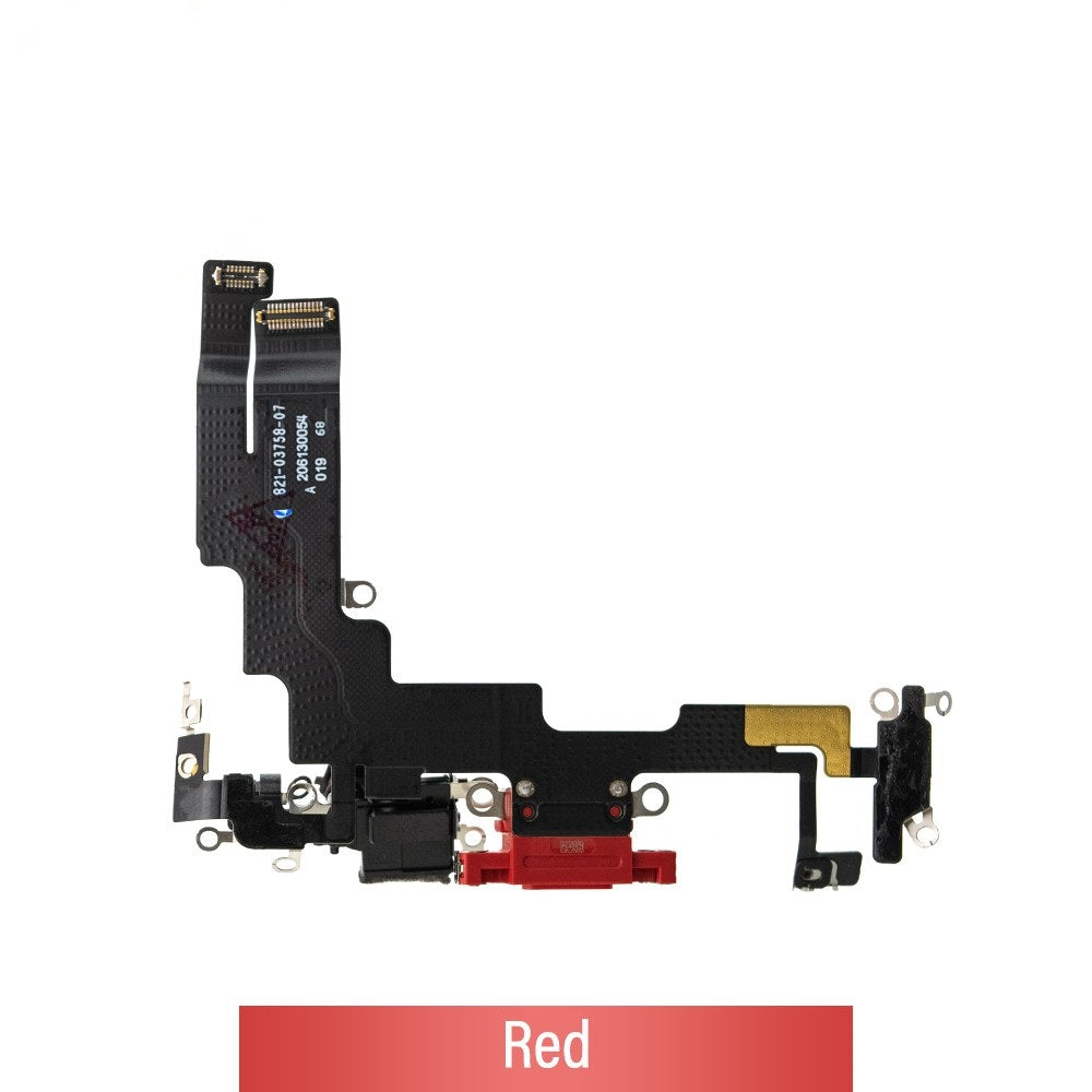 Charging Port for iPhone 14 (Purple)-Red Charging Port for iPhone 14 (Purple)-Red